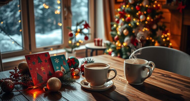 Weihnachts karten schreiben