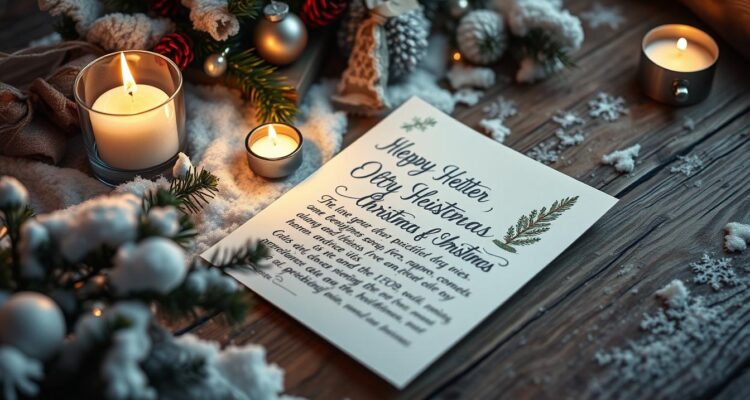 Weihnachtsbrief an freundin