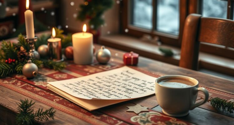 Weihnachtsbrief an mama