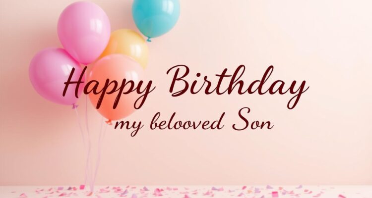 Alles gute zum geburtstag sohn