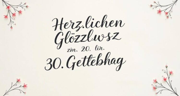 Geburtstagsgrüße frau 30