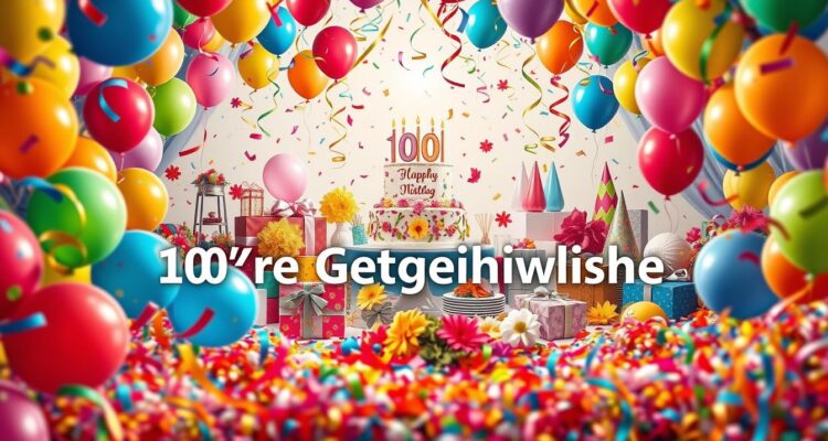 Geburtstagsgrüße zum 100 geburtstag