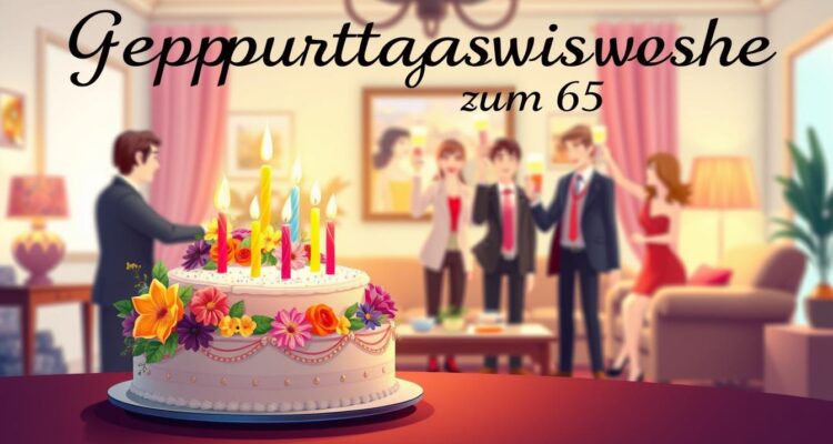 Geburtstagswünsche zum 65