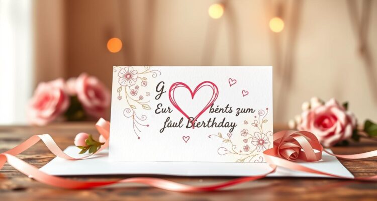 Glück und segenswünsche zum geburtstag