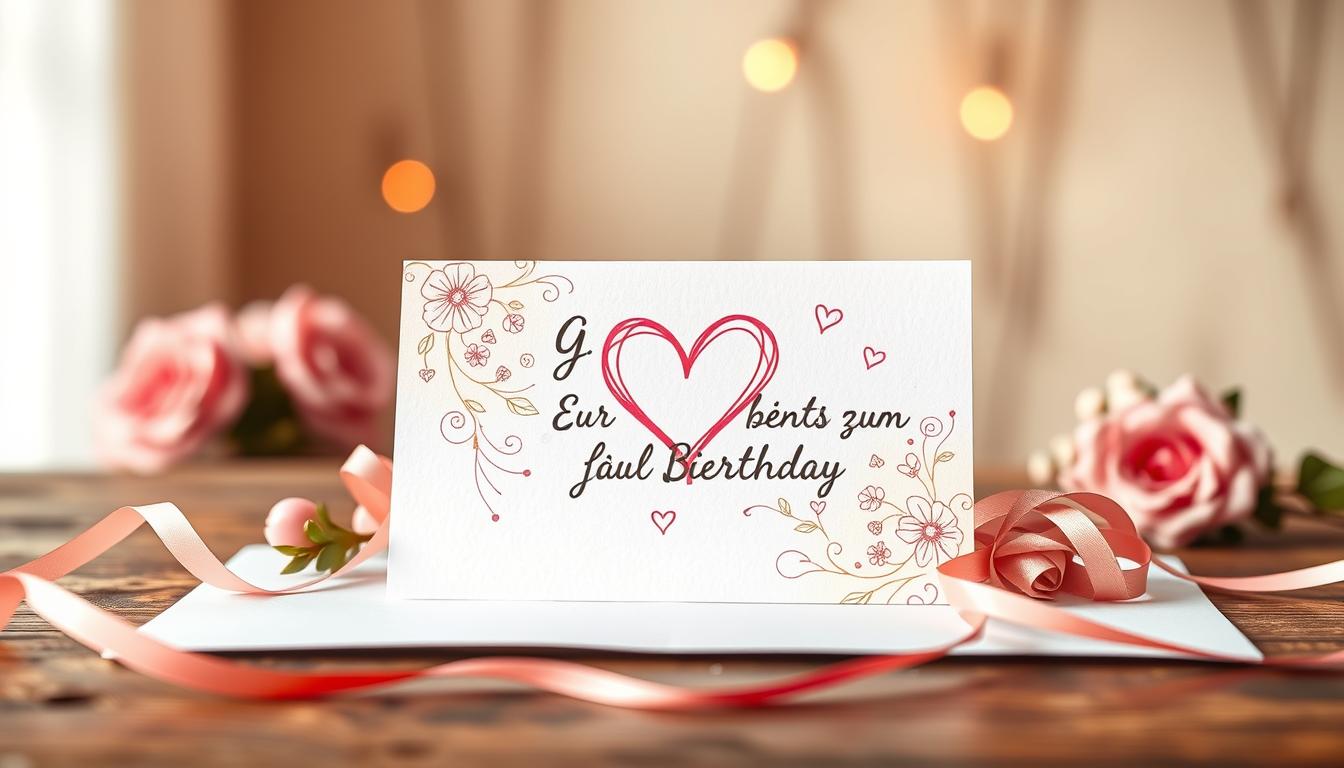 Glück und segenswünsche zum geburtstag