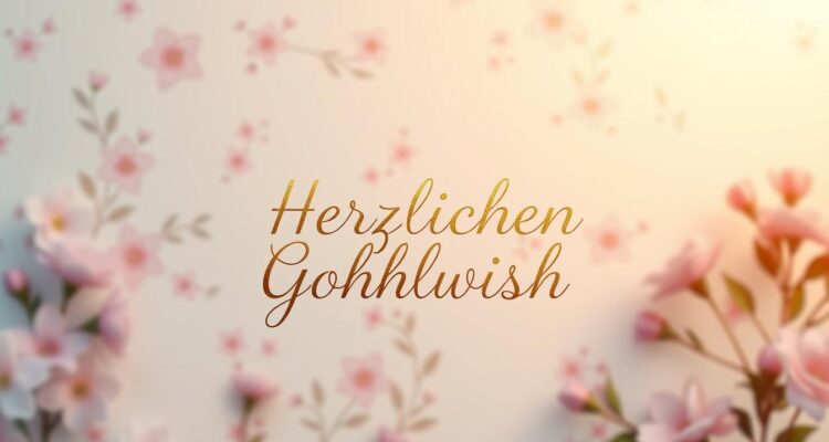 Herzlichen glückwunsch karte