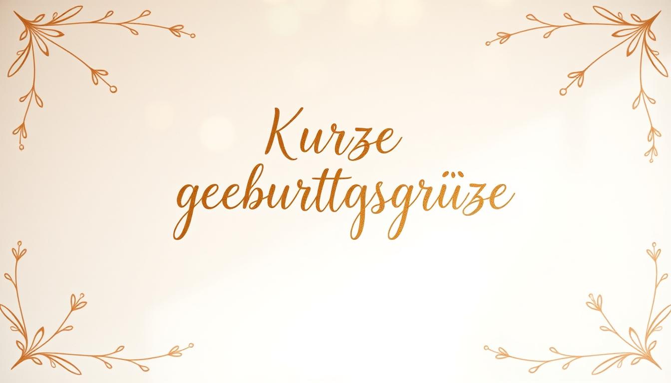 Kurze geburtstagsgrüße