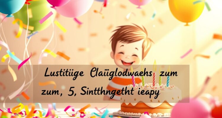 Lustige glückwünsche zum 5 geburtstag enkelkind