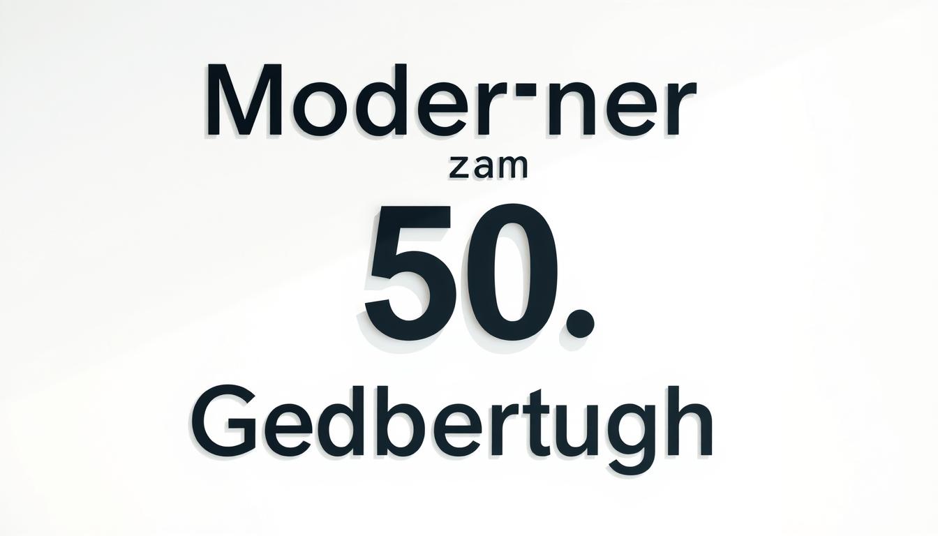 Moderner spruch zum 50 geburtstag