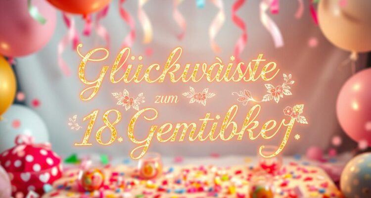 Sprüche für 18 geburtstag