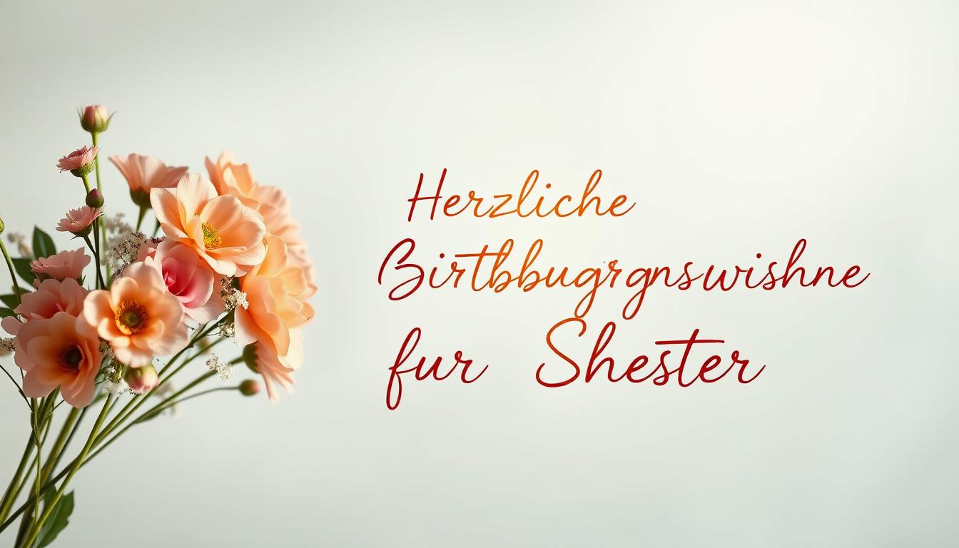 Geburtstagswünsche schwester