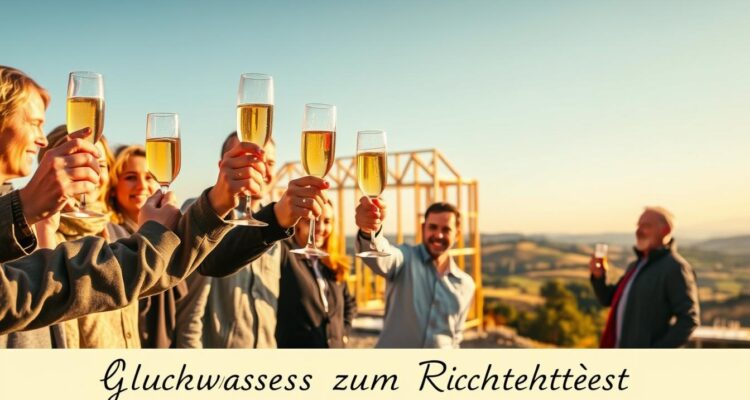 Glückwünsche richtfest