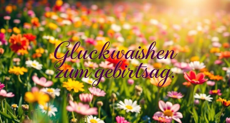 Glückwünschen zum geburtstag