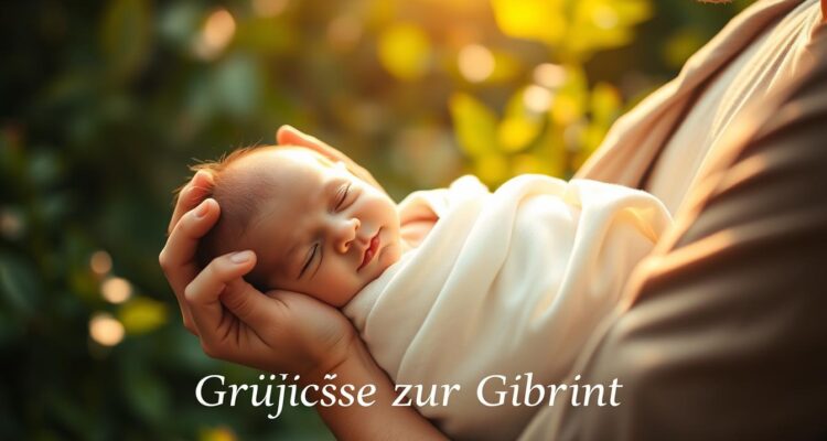 Grüße zur geburt