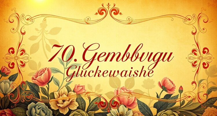 Sprüche 70 geburtstag kurz