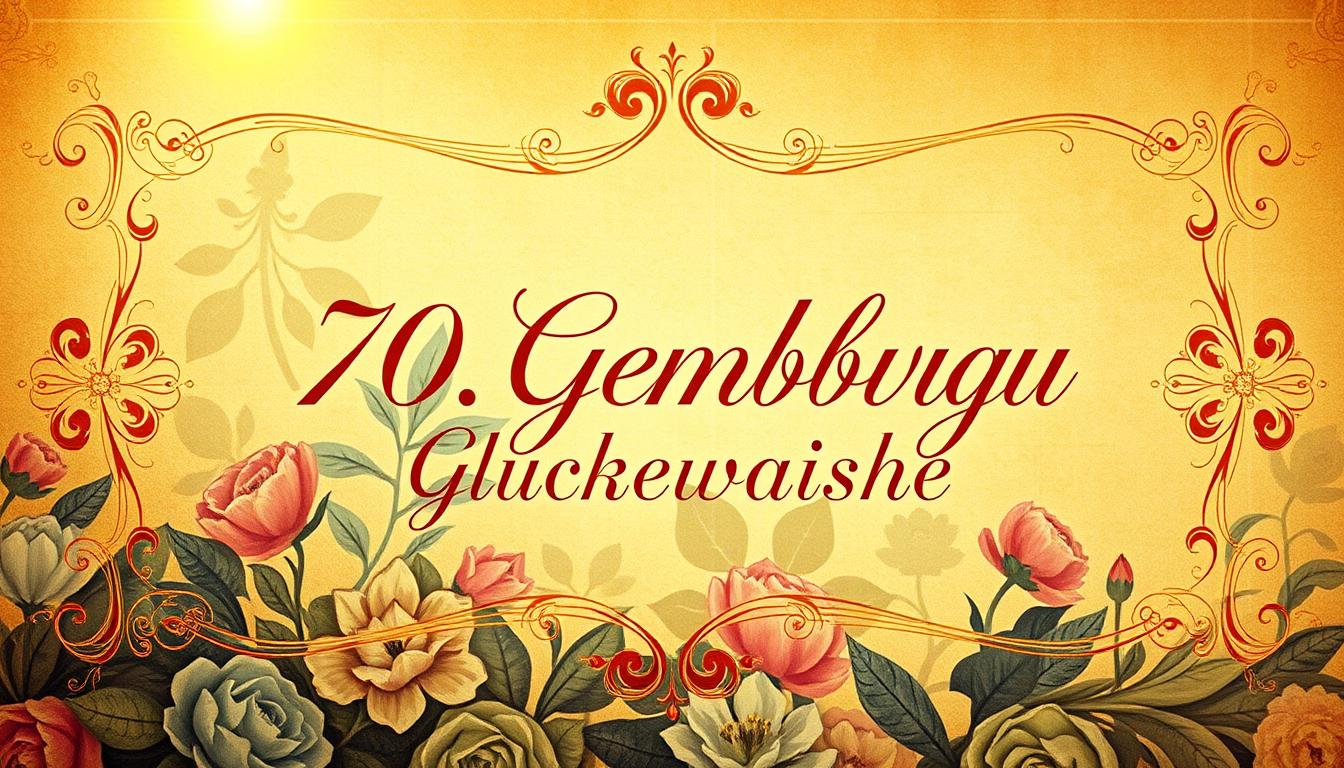 Sprüche 70 geburtstag kurz