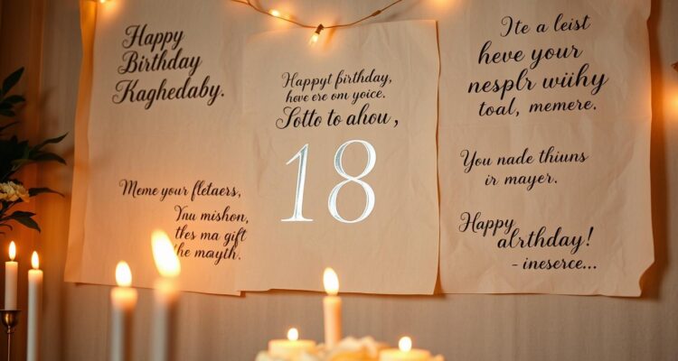 Sprüche für den 18 geburtstag