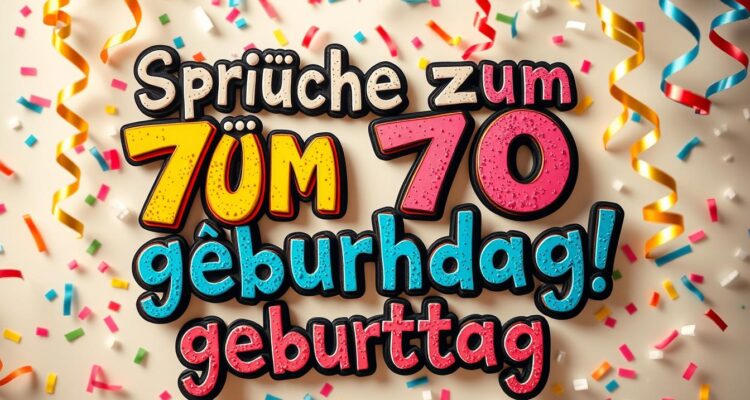 Sprüche zum 70 geburtstag lustig
