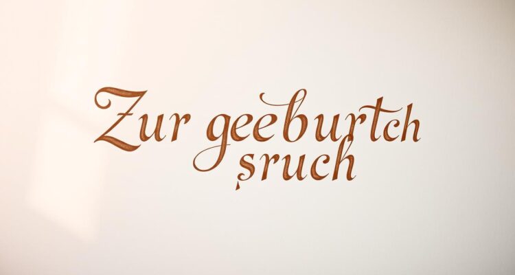 Zur geburt spruch