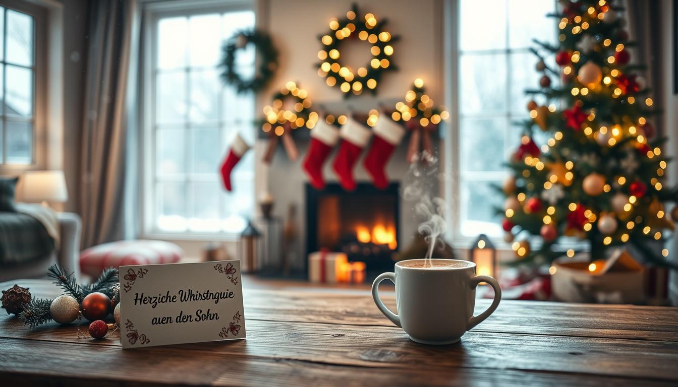 Weihnachtsgrüße für den sohn