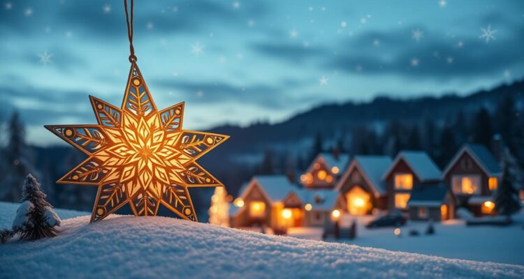 Weihnachtsgruß stern