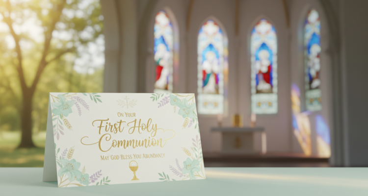 Moderne glückwünsche zur kommunion für junge Christen