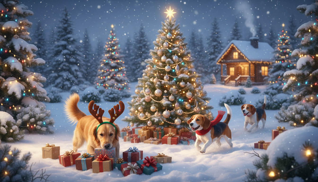 Weihnachtsgrüße hundefreunde festliche Grüße für Hundefreunde