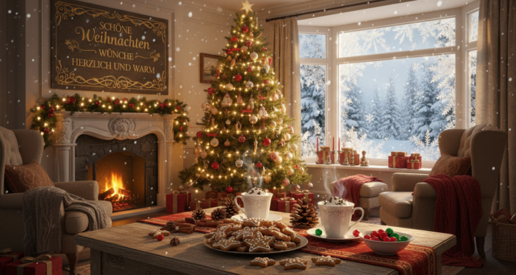 schönes weihnachten wünsche herzlich und warm