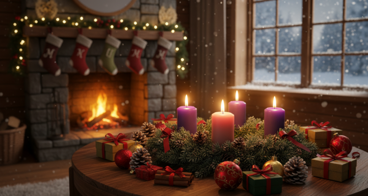 Advent und Weihnachtsgrüße warm